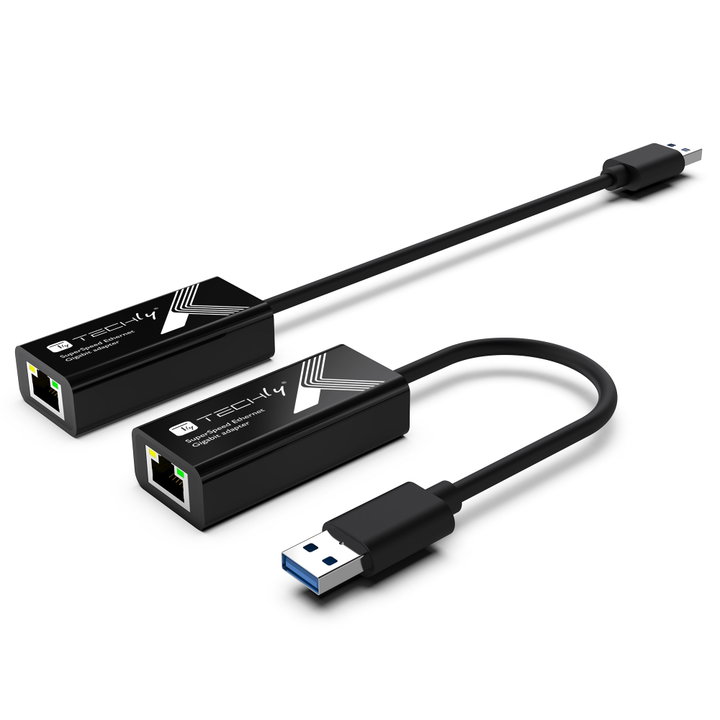 Adattatore di Rete Gigabit USB tipo A SuperSpeed - Techly IDATA USB-ETGIGA3T3