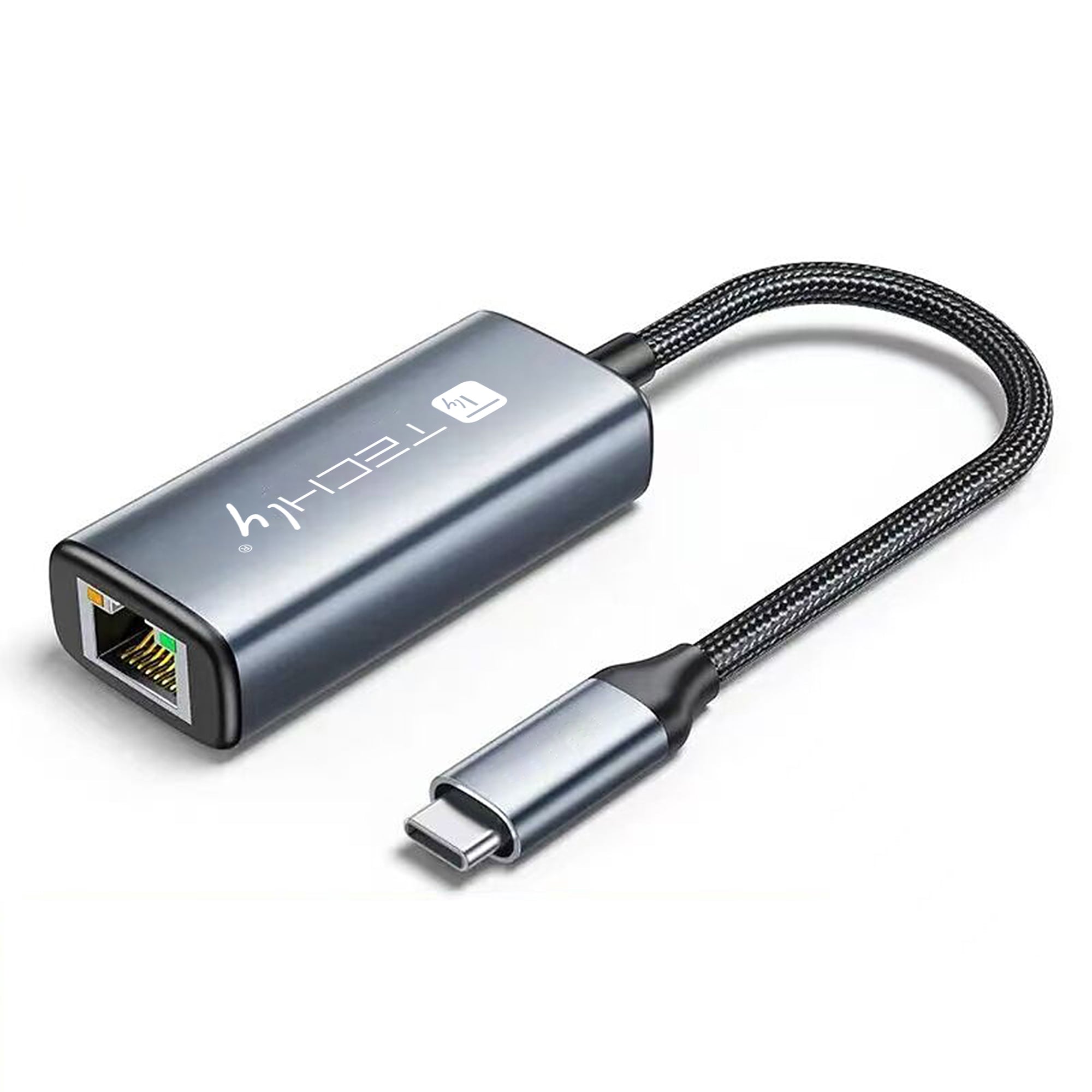 USB-C 3.2 converter adapter to RJ 45 2.5 Gigabit Ethernet - Techly IDATA USB-ETGIGAC 2