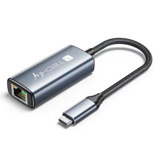 Adattatore Convertitore USB-C 3.2 a RJ45 2.5 Gigabit Ethernet - Techly IDATA USB-ETGIGAC2