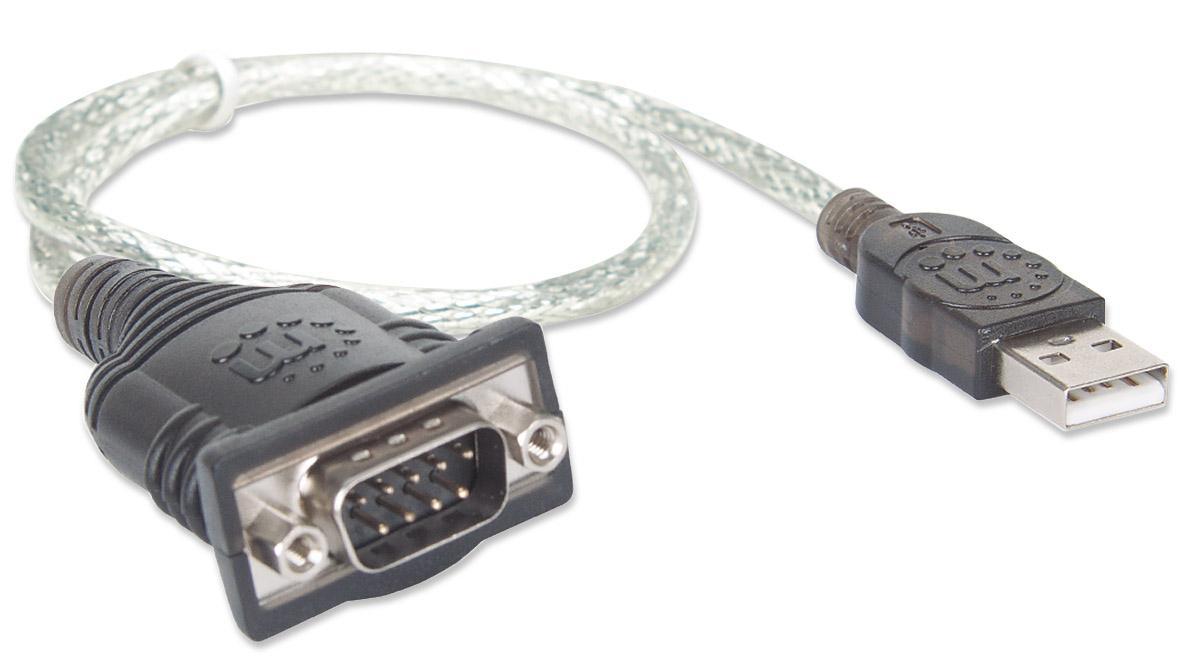 Convertitore Adattatore Manhattan da USB a Seriale 45cm in Blister - IDATA USB-SER-2
