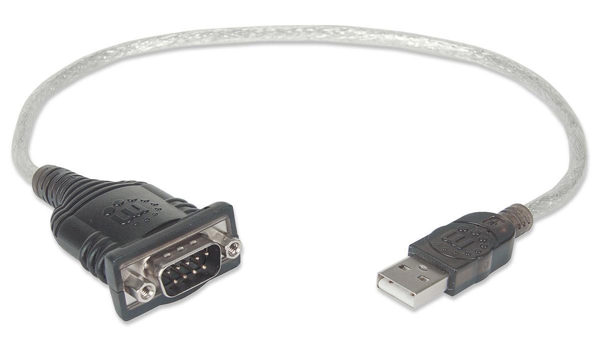 Convertitore Adattatore Manhattan da USB a Seriale 45cm in Blister - IDATA USB-SER-2