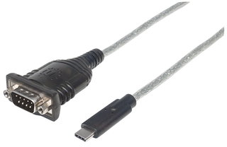 Cavo Convertitore USB-C a Seriale 45cm Prolific PL2303 - Manhattan IDATA USB-SER-2CMH