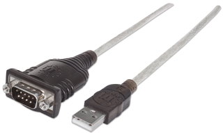 Convertitore da USB a Seriale RS232/DB9, chipset FTDI - Manhattan IDATA USB-SER-2F