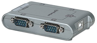 USB to 4 serial ports converter RS 232 - Manhattan USB-SER- 4 IDATA
