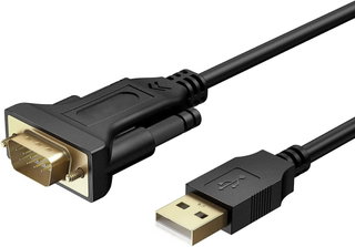 Convertitore Adattatore da USB 2.0 a Seriale Nero - Techly IDATA USB2-SER-1A