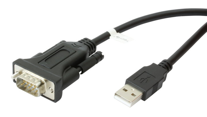 Convertitore Adattatore da USB 2.0 a Seriale Nero - Techly IDATA USB2-SER-1A