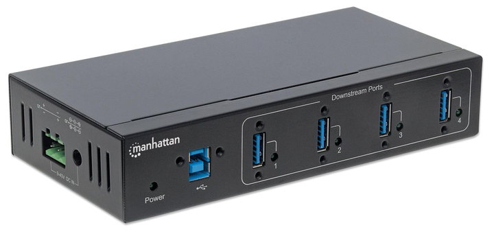 Hub Industriale USB 3.2 4 Porte - Manhattan IDATA USB3-SER-4MH