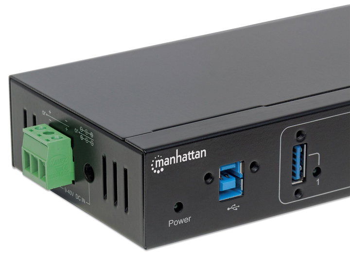Hub Industriale USB 3.2 4 Porte - Manhattan IDATA USB3-SER-4MH