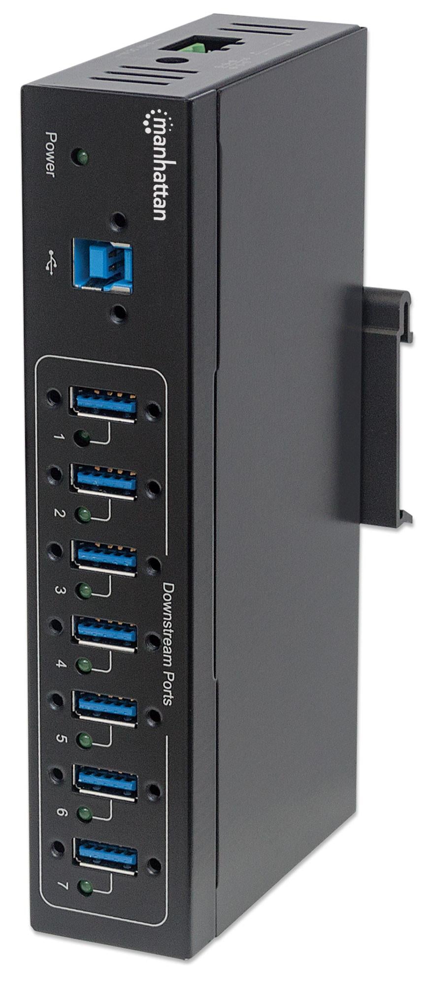 Industrial Hub USB 3.2 7 Doors - Manhattan IDATA USB 3 -SER- 7 MH
