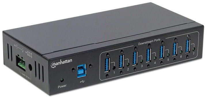 Industrial Hub USB 3.2 7 Doors - Manhattan IDATA USB 3 -SER- 7 MH