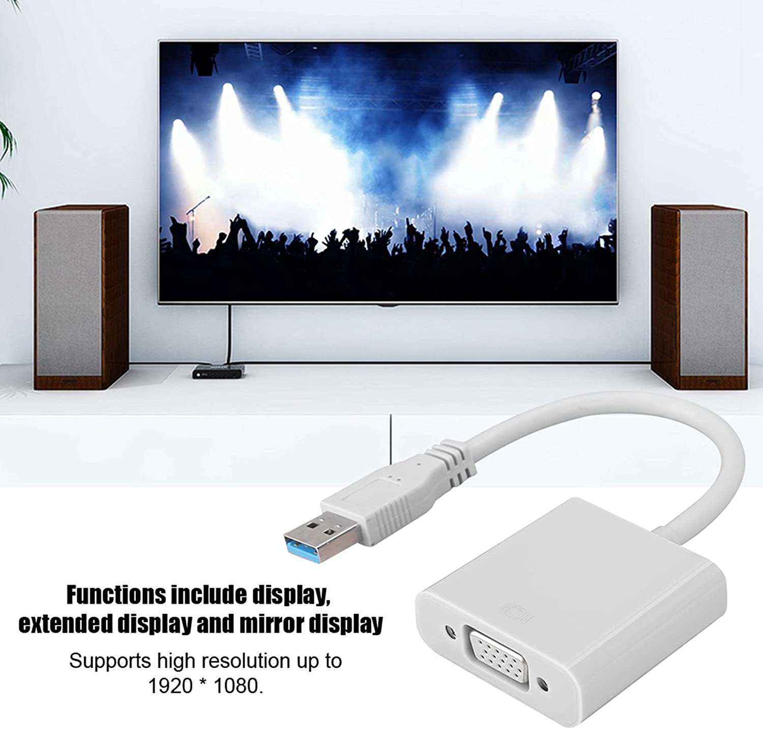 Cavo Convertitore Adattatore da USB 3.2 USB A Maschio a VGA Femmina - Techly NP IDATA USB3-SVGA