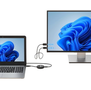 Kit di Presentazione HDMI Wireless 1080p con Ricevitore e Trasmettitore - Manhattan IDATA USBC-1080WHL