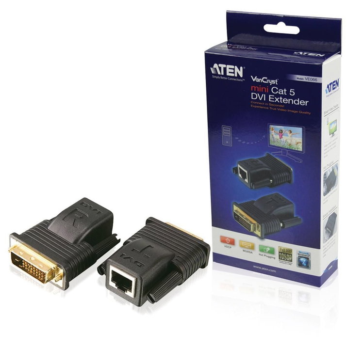 Mini Estensore Video DVI Cat5E/6 (20m) - Aten IDATA VE-066