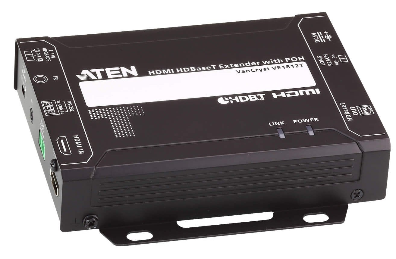 Trasmettitore HDBaseT Classe A HDMI con POH 4K a 100m, VE1812T - Aten IDATA VE-1812T