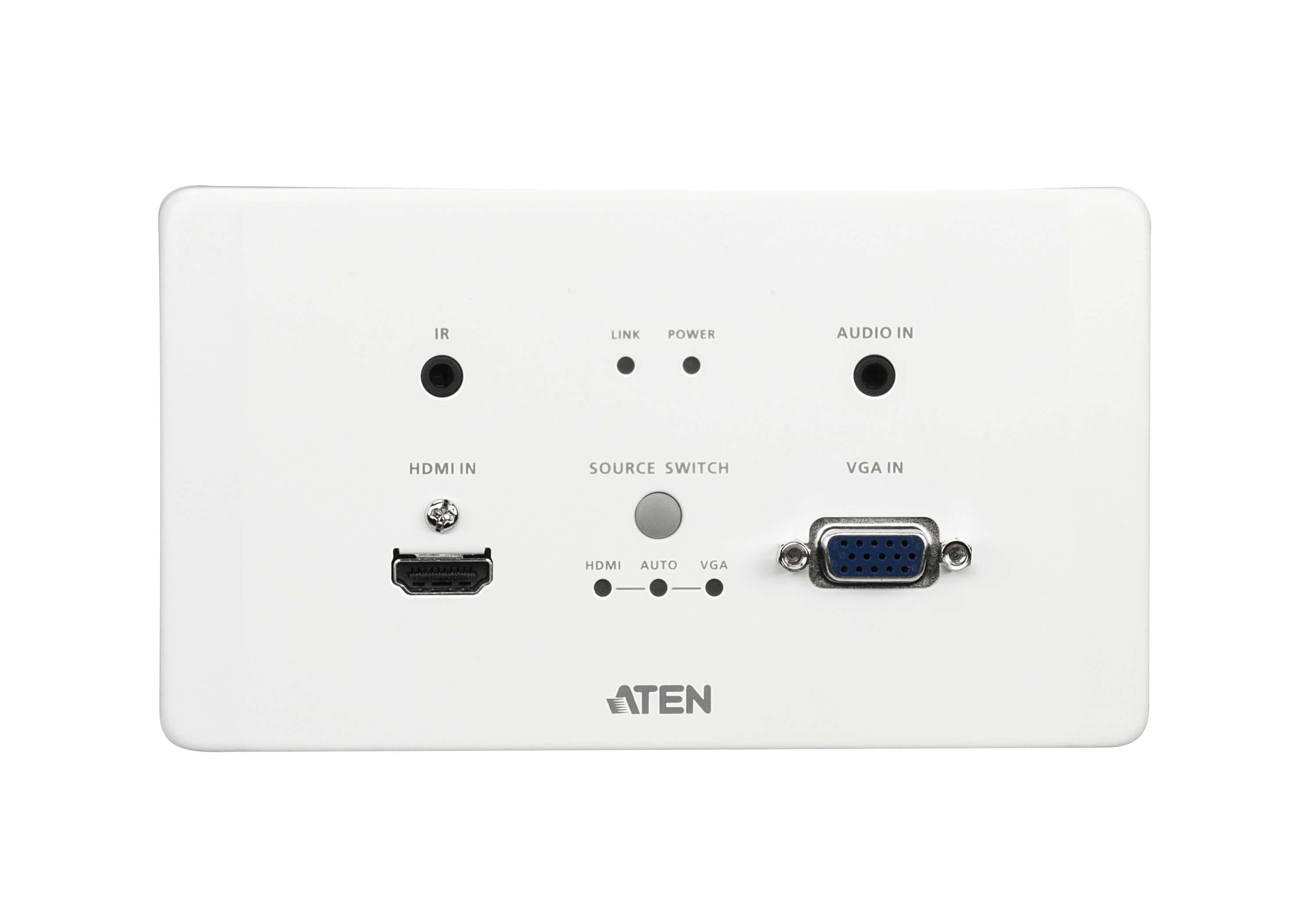 Trasmettitore HDBaseT HDMI VGA Piastra da Parete 4K a 100m, VE2812AEUT - Aten IDATA VE-2812AEUT