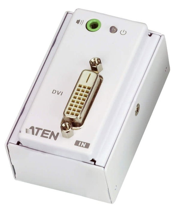 Estensore DVI/Audio Cat5 con piastra a parete 1920x1200 a 40m - ATEN IDATA VE-607