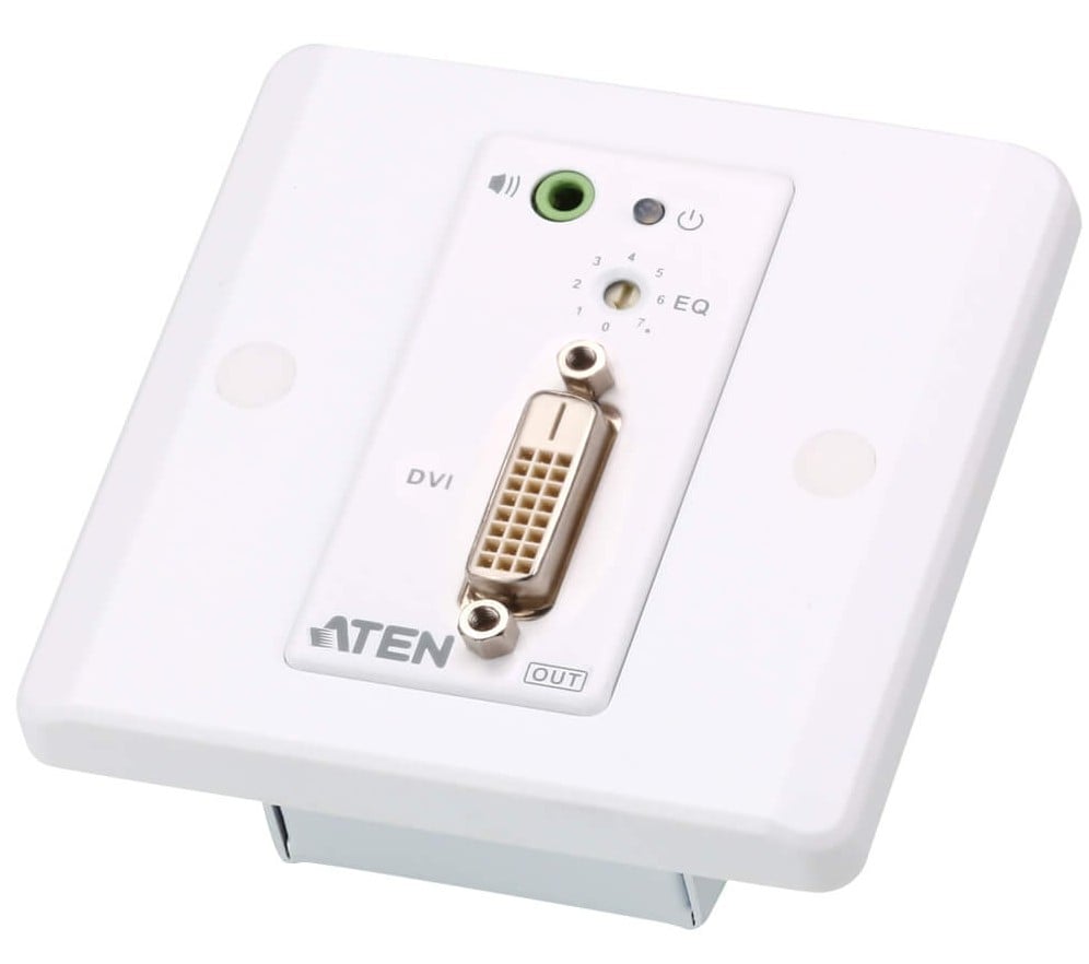 Extensor DVI/Audio Cat 5 with wall plate 1920 x 1200 to 40 m - ATEN IDATA VE- 607