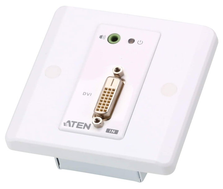 Estensore DVI/Audio Cat5 con piastra a parete 1920x1200 a 40m - ATEN IDATA VE-607