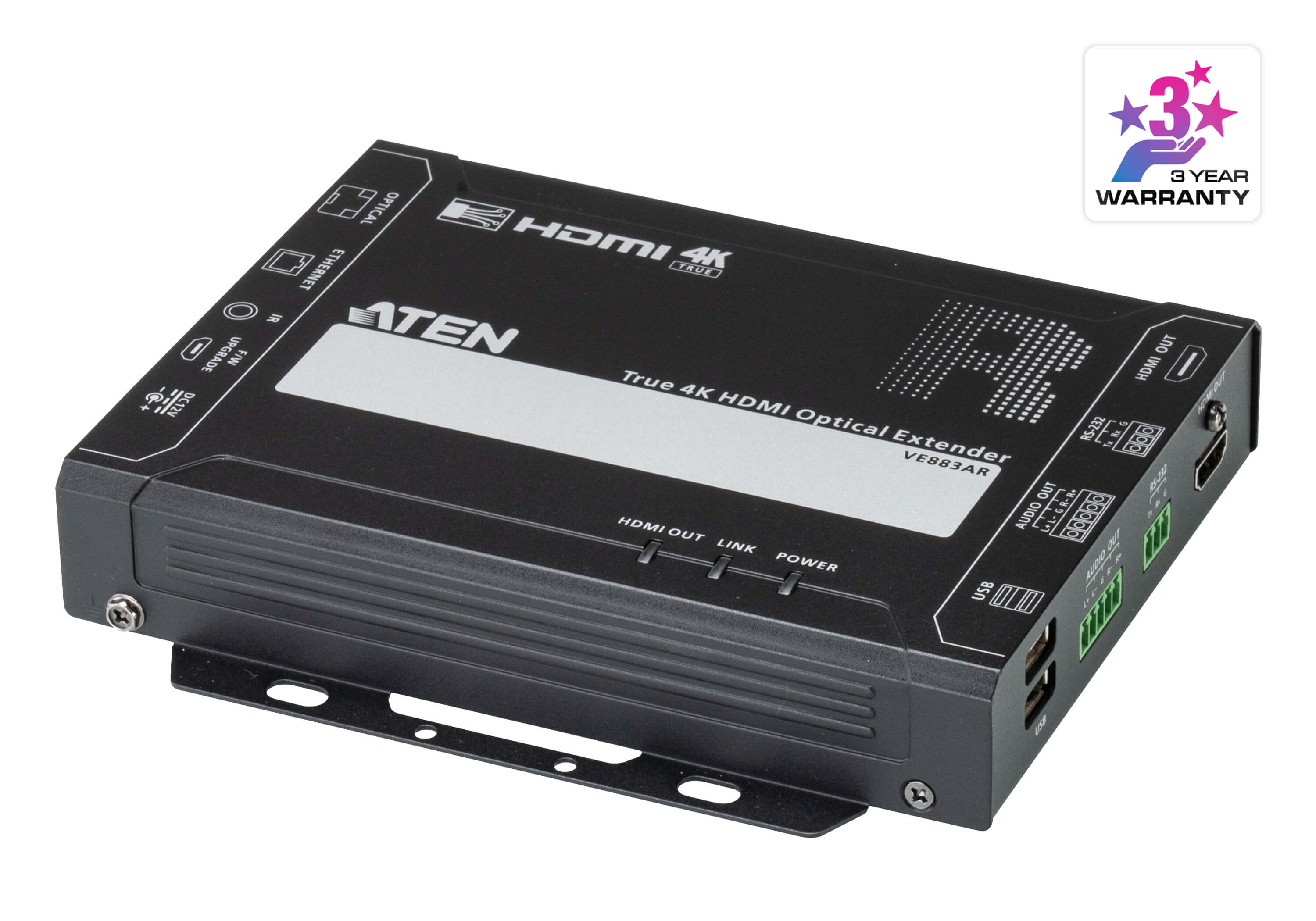 Kit Extender HDMI in Fibra Ottica True 4K Fino a 300m, VE883AK1-AT-G - Aten IDATA VE-883AK1