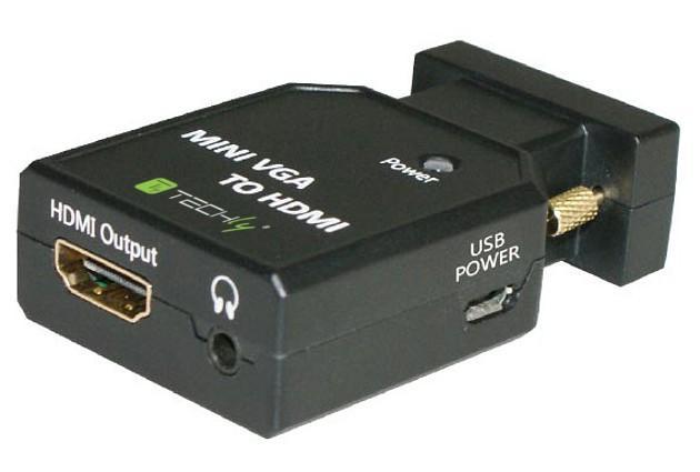 Mini VGA+Audio Converter to HDMI - Techly IDATA VGA-HDMINI