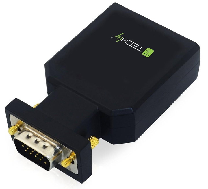 Mini Convertitore VGA+Audio a HDMI - Techly IDATA VGA-HDMINI