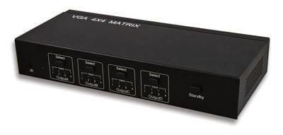 Matrix SVGA 4 IN 4 OUT Full HD 1080p con Audio - Techly NP IDATA VGA-VS404