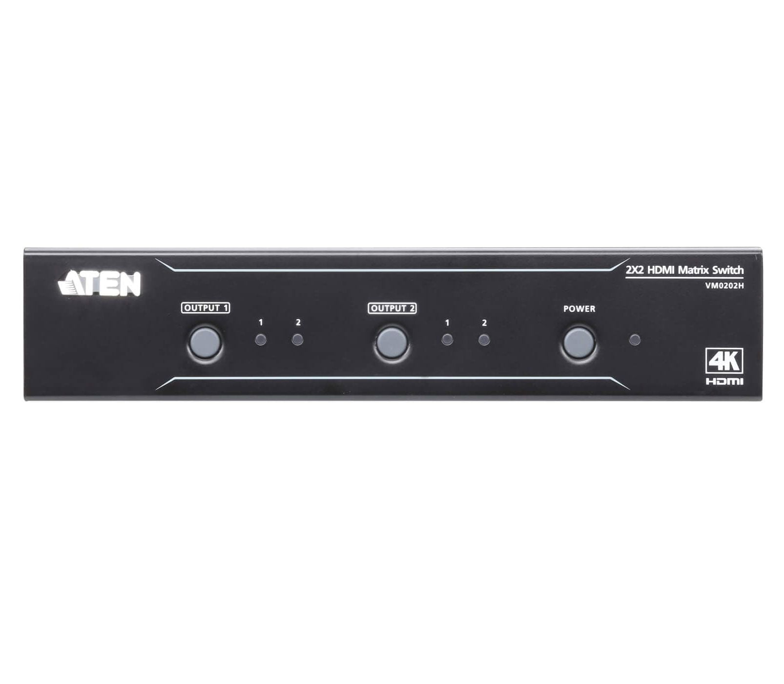 Switch Matrix 2 x 2 HDMI 4 K with IR remote control - Aten IDATA VM- 0202 H