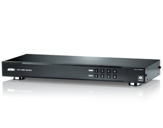 Switch Matrix 4 x 4 HDMI 4 K with IR remote control - Aten IDATA VM- 0404 H