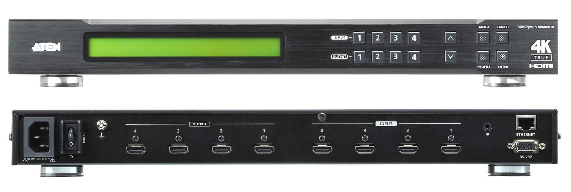 Switch True 4K HDMI Matrix 4x4, VM0404HB - Aten IDATA VM-0404HB