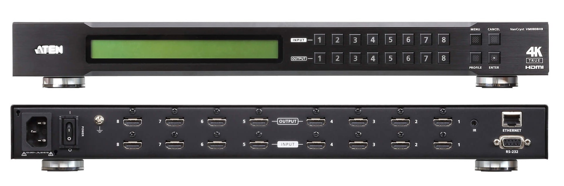 Switch True 4K HDMI Matrix 8x8, VM0808HB - Aten IDATA VM-0808HB