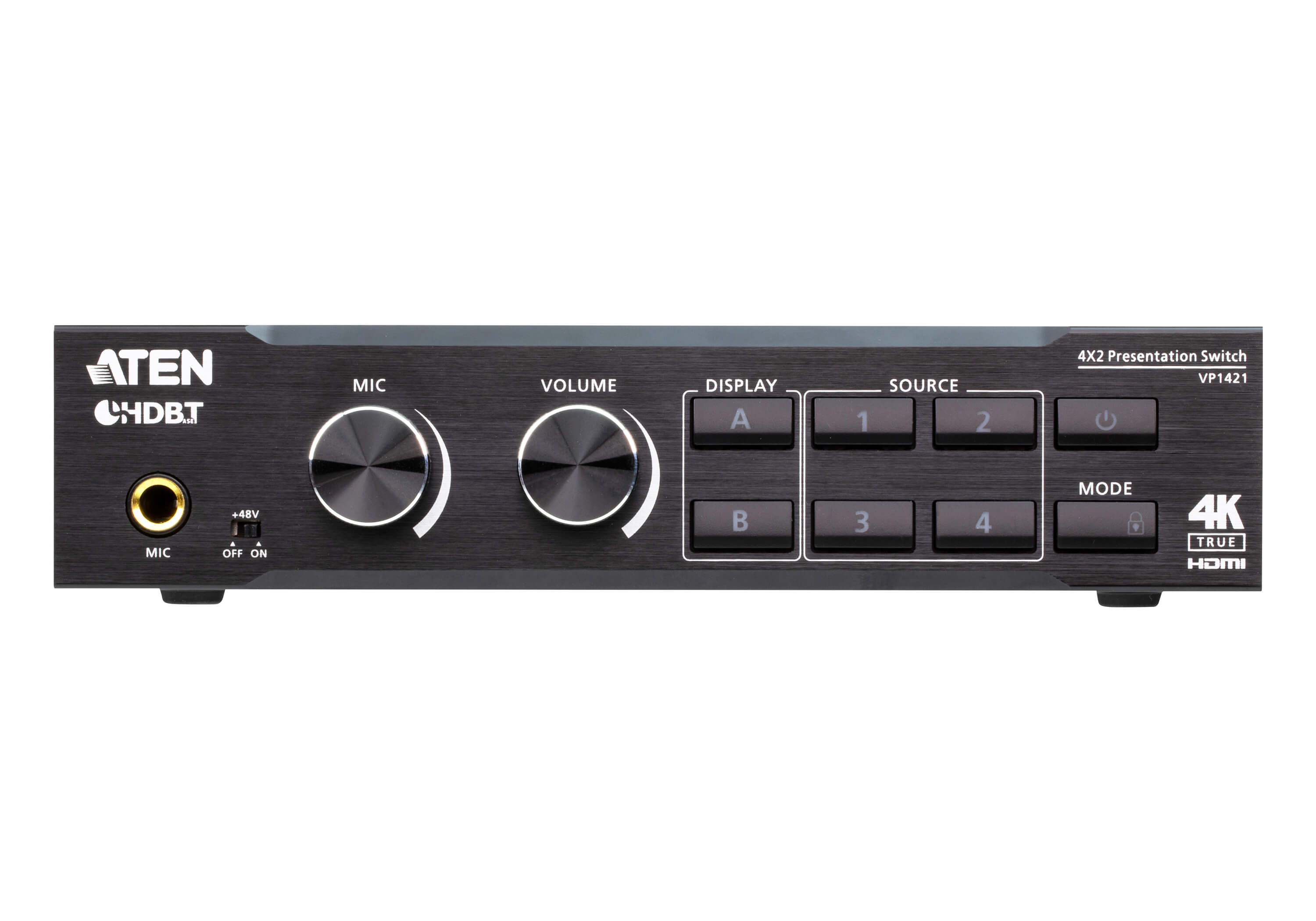 Switch matrix presentations True 4 K 4 x 2 with HDBaseT-Lite - Aten IDATA VP- 1421