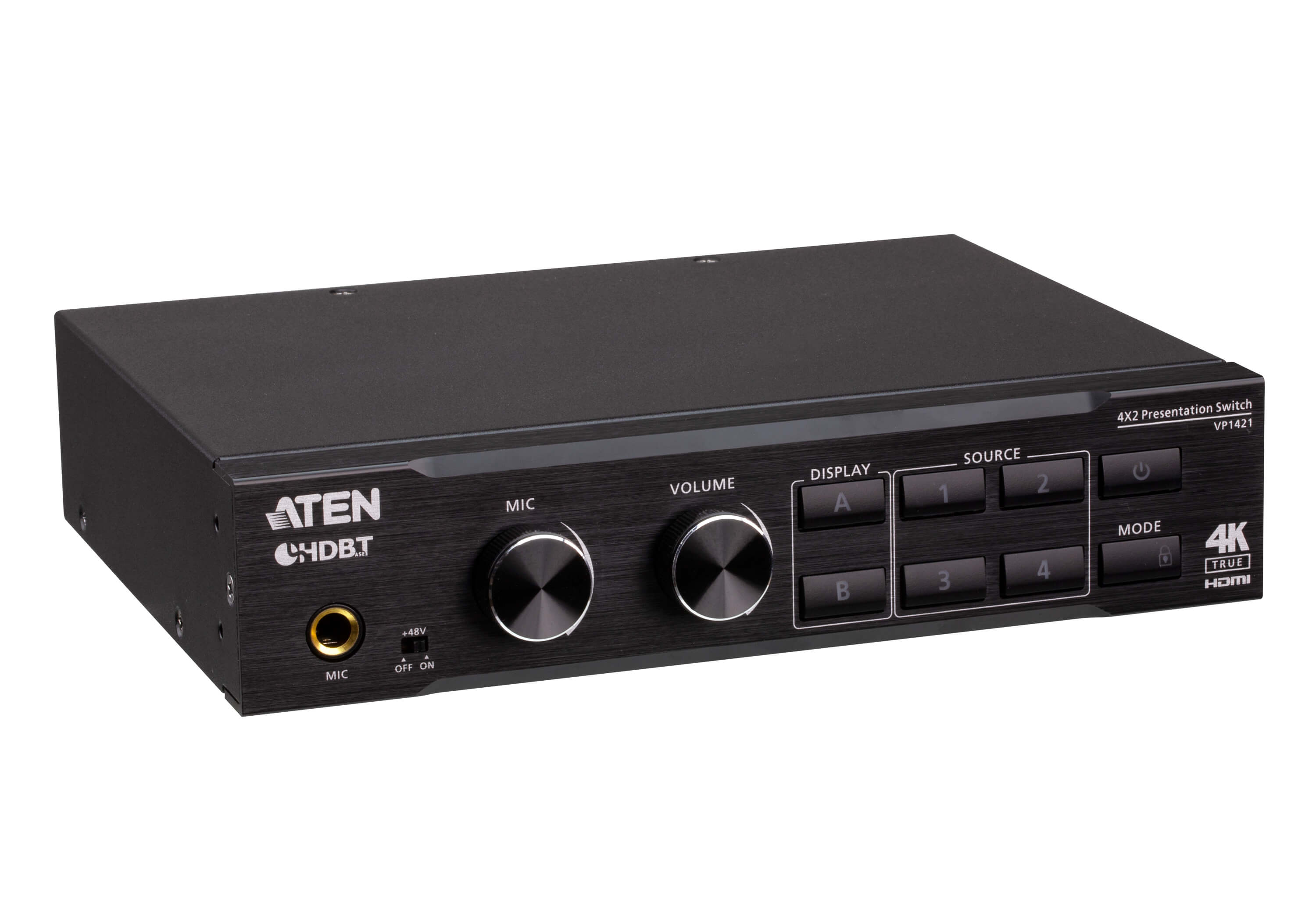 Switch matrix presentations True 4 K 4 x 2 with HDBaseT-Lite - Aten IDATA VP- 1421