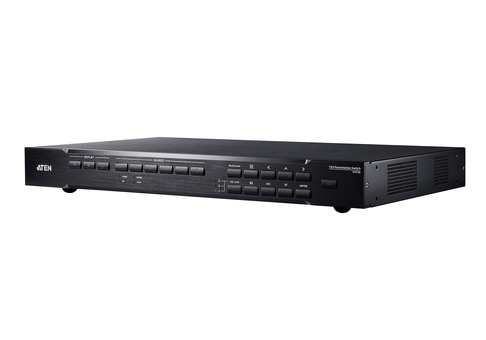 Switch Matrix Presentazioni 7x3 Scaler Mixer Audio e HDBaseT, VP2730 - Aten IDATA VP-2730