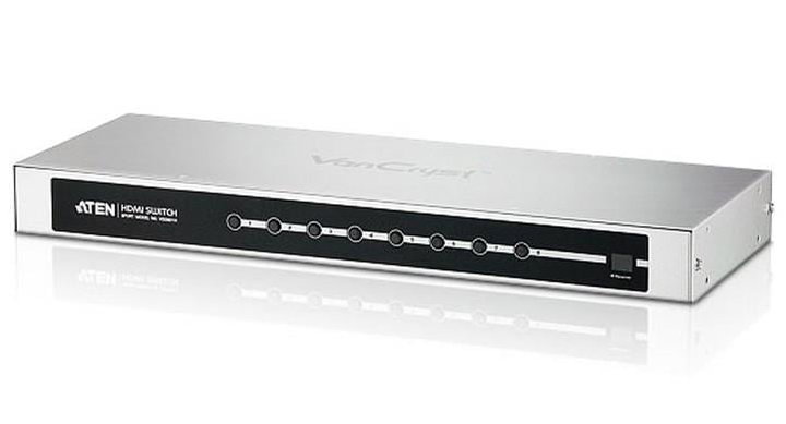 Switch Audio Video HDMI 8 ports with IR remote control - ATEN IDATA VS- 0801 H