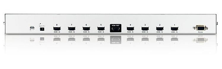 Switch Audio Video HDMI 8 ports with IR remote control - ATEN IDATA VS- 0801 H