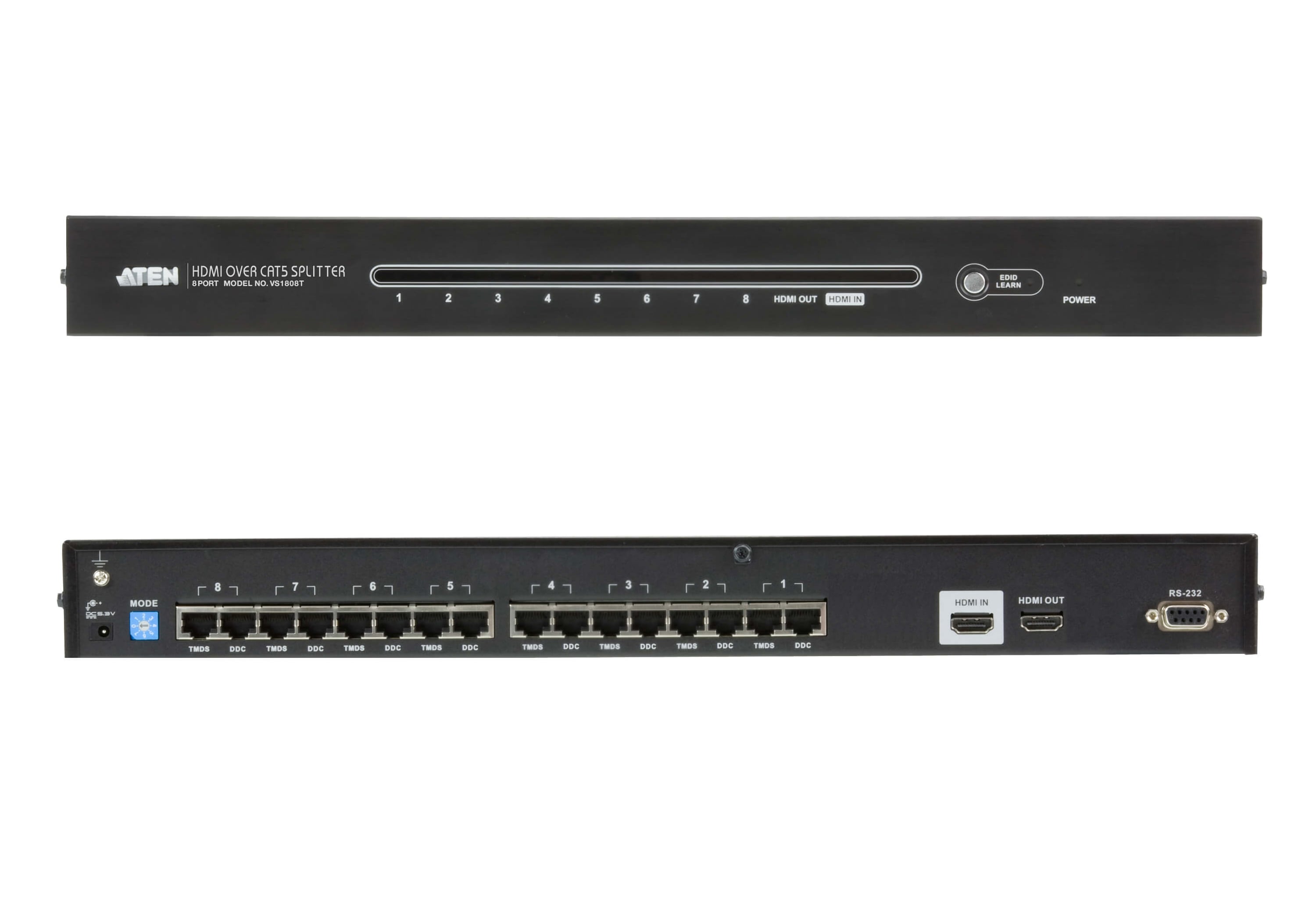 Splitter HDMI Cat5 8 Porte, VS1808T - Aten IDATA VS-1808T