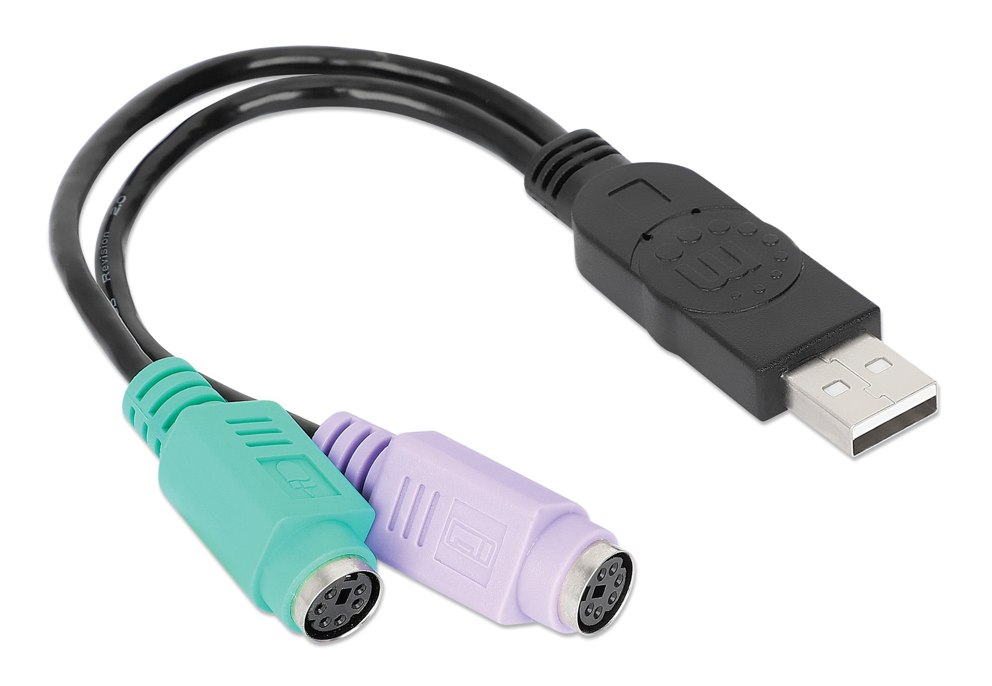 Adattatore USB a doppio PS/2 - Manhattan IDATA Y-PS2/USB
