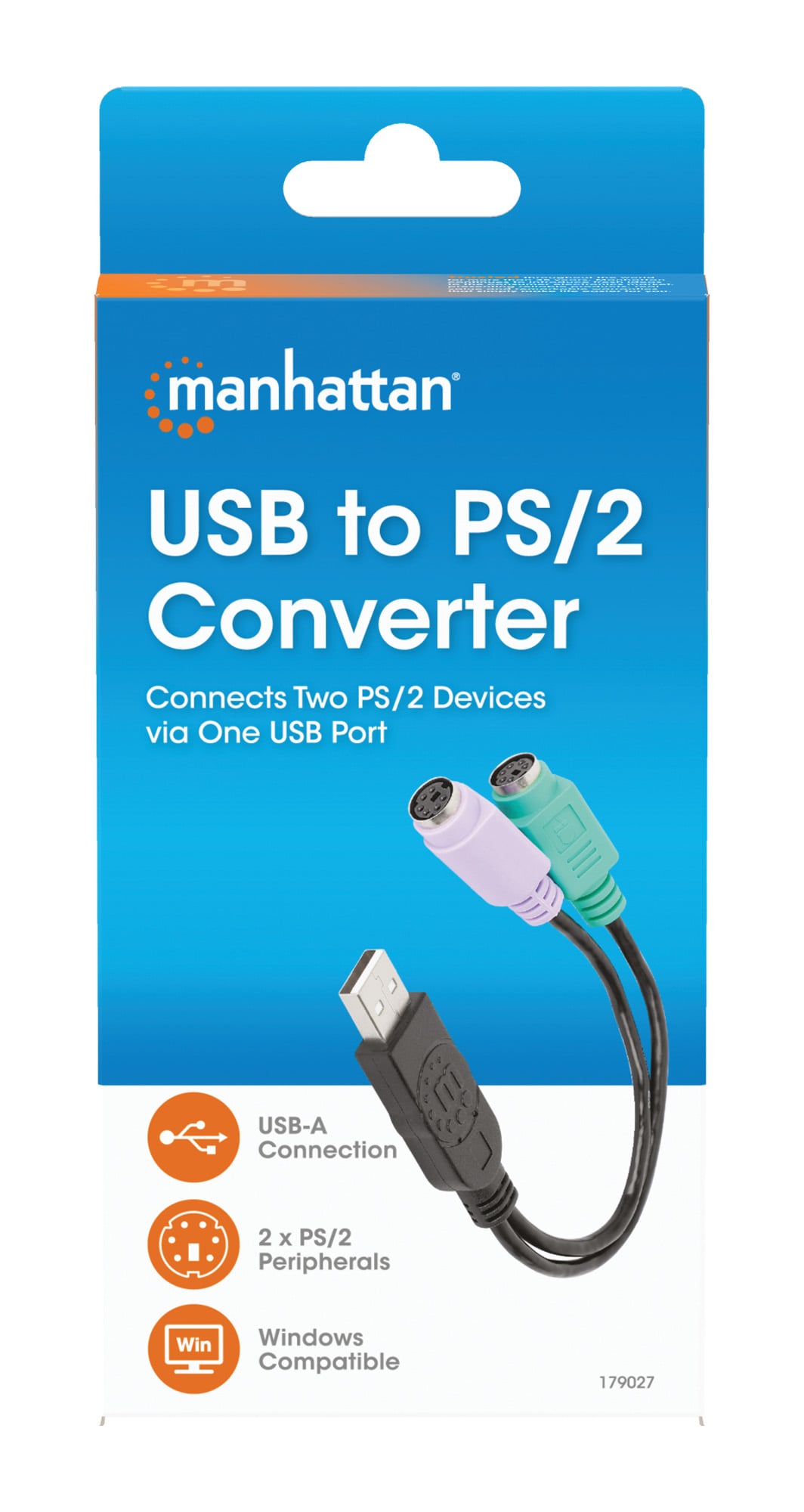 Adattatore USB a doppio PS/2 - Manhattan IDATA Y-PS2/USB