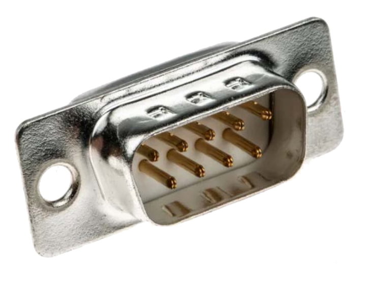 Connector D-SUB 9 Poly Male to Weld - Techly NP IDSUB 09 -P-S