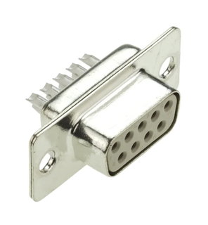 Connector D-SUB 9 Poli Female to Weld - Techly NP IDSUB 09 -S-S