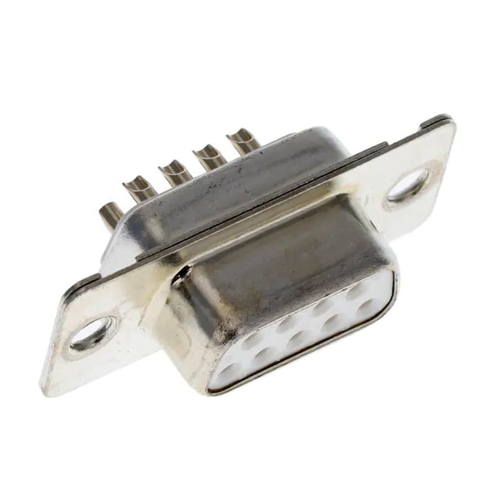 Connector D-SUB 9 Poli Female to Weld - Techly NP IDSUB 09 -S-S