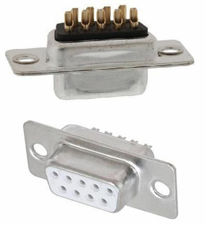 Connector D-SUB 9 Poli Female to Weld - Techly NP IDSUB 09 -S-S