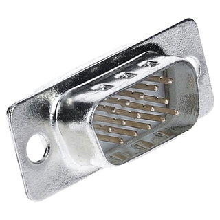 Connector D-SUB HD 15 Poli Male VGA to Weld - Techly NP IDSUB-HD 15 -P-S