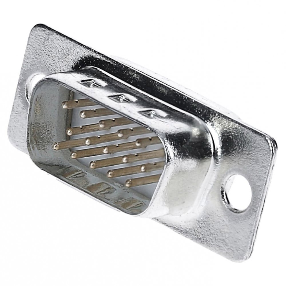 Connector D-SUB HD 15 Poli Male VGA to Weld - Techly NP IDSUB-HD 15 -P-S