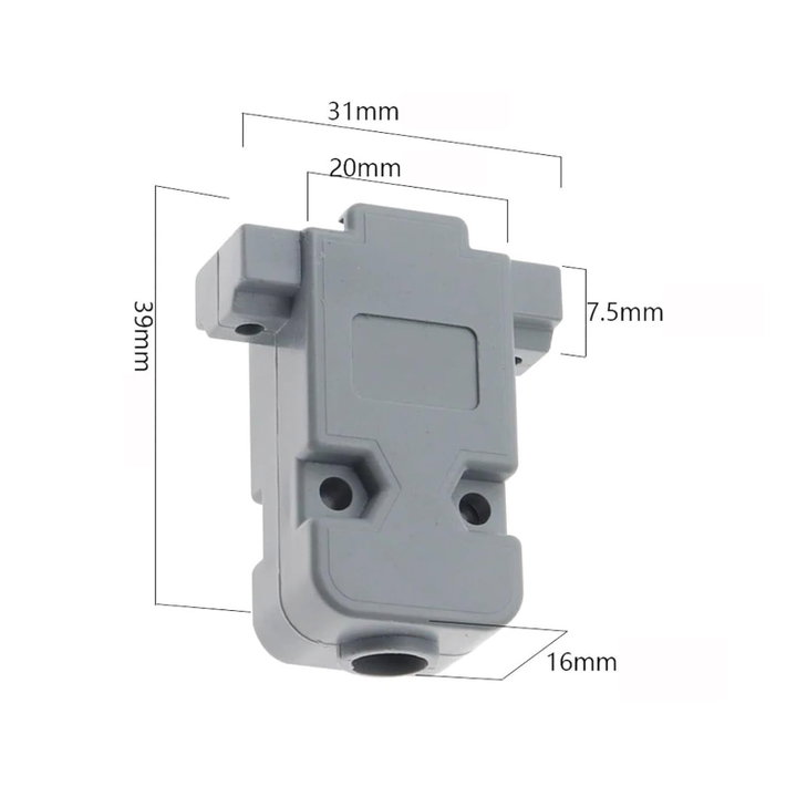 Custodia per D-Sub 9 Poli in Plastica - Techly NP IGP 09 G
