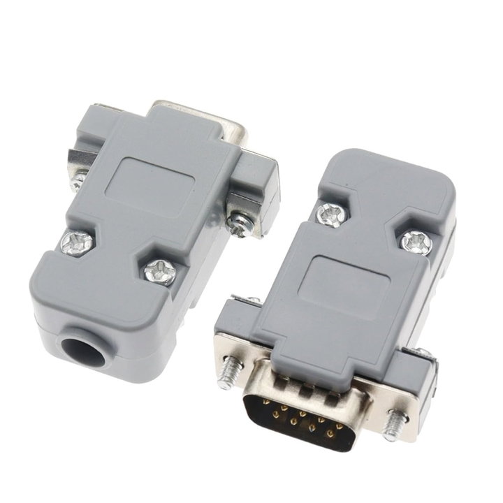 Custodia per D-Sub 9 Poli in Plastica - Techly NP IGP 09 G