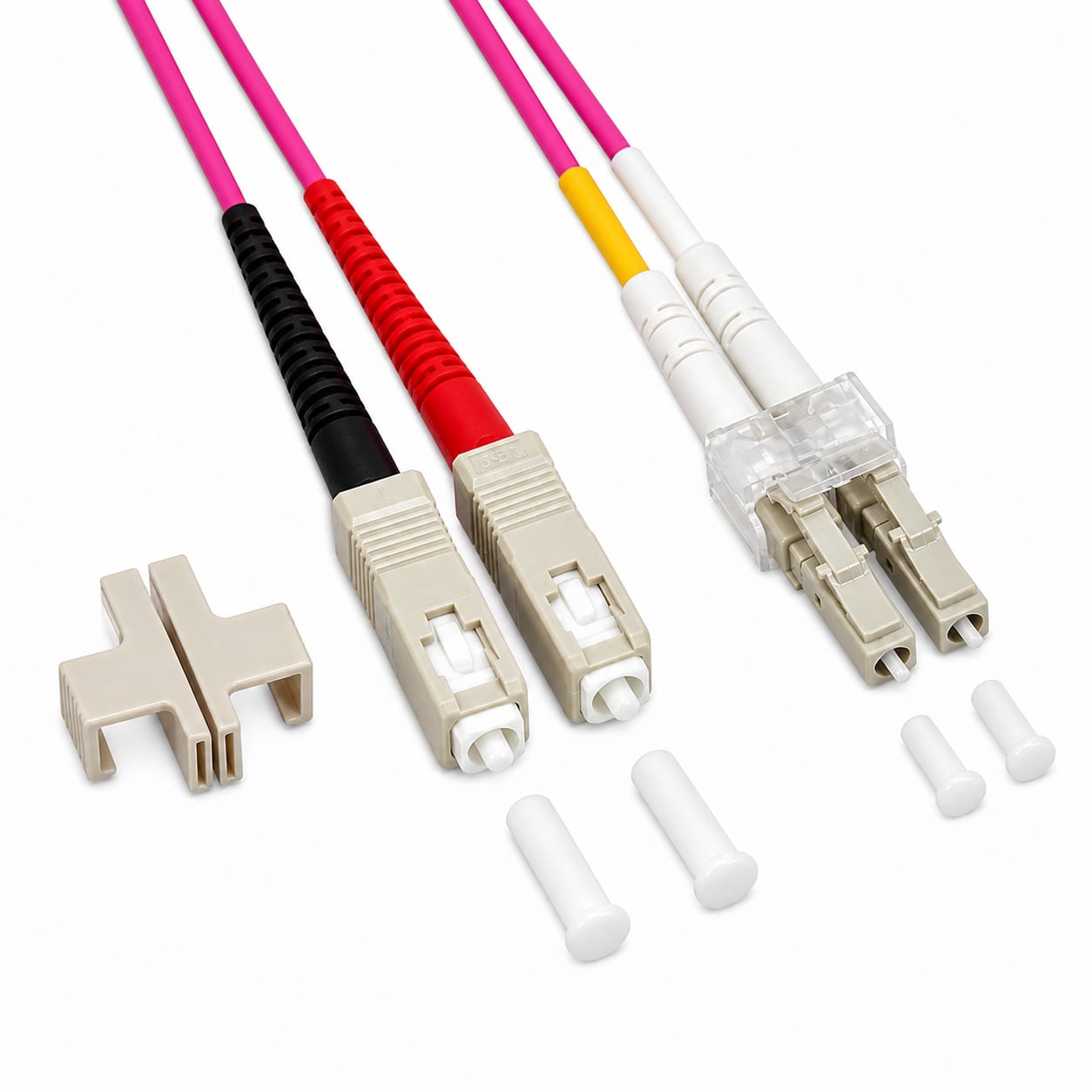 Cavo Fibra Ottica Multimodale OM4 SC/LC 50/125 1m - Techly Professional ILWL D5-SCLC-010/OM4