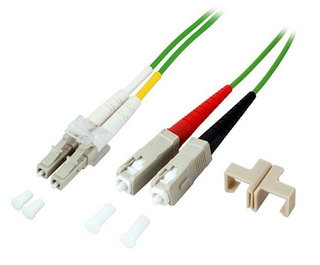 Cavo Fibra Ottica SC/LC 50/125 Multimodale 10m OM5 - OEM ILWL D5-SCLC-100/OM5