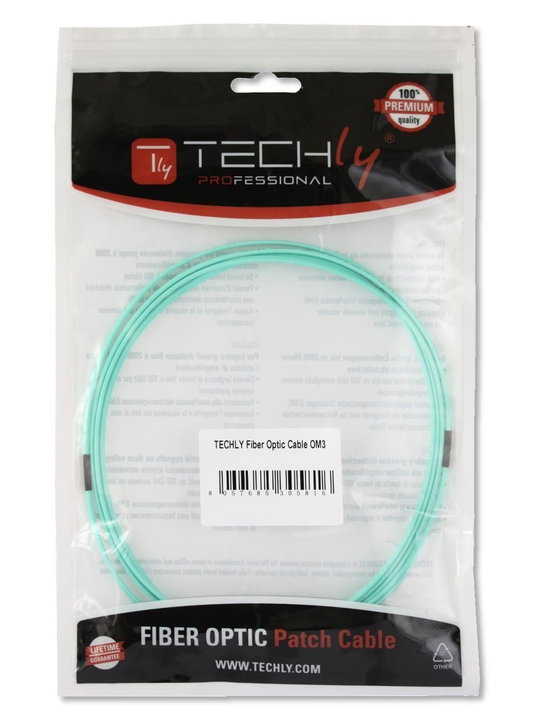 Multimodal Fiber Cable OM 3 ST/LC 50 / 125 5 m - Techly Professional ILWL D 5 -STLC- 050 /OM 3