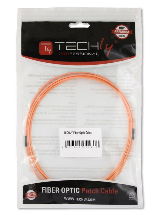 Multimodal Fiber Cable OM 2 ST/LC 50 / 125 10 m - Techly Professional ILWL D 5 -STLC- 100